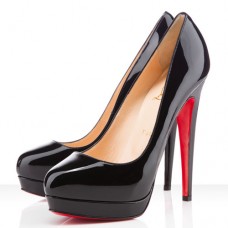 Christian Louboutin Bianca 140 mm-es platformos cipő fekete