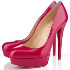 Christian Louboutin Bianca 140 mm-es platformos cipő, rózsaszín párizsi