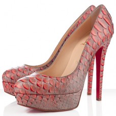 Christian Louboutin Bianca 140mm Platforms Mandarin Piros