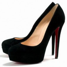 Christian Louboutin Bianca 120 mm-es platformos fekete cipő