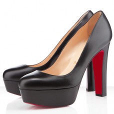 Christian Louboutin Bianca 140 mm-es platformos cipő fekete