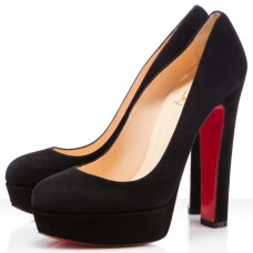 Christian Louboutin Bianca 140 mm-es platformos cipő fekete