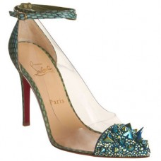 Christian Louboutin Pivichic 120 mm-es pumpák zöld