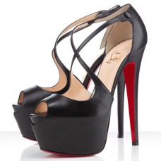 Christian Louboutin Exagona 160mm szandál fekete