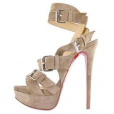 Christian Louboutin Toutenkaboucle 140 mm-es szandál Nude