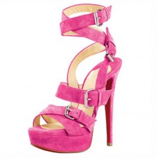Christian Louboutin Toutenkaboucle 140 mm-es Rose Matador szandál