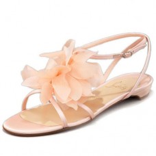 Christian Louboutin Pearl Crepe szandál rózsaszín