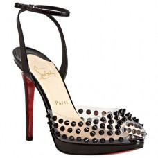 Christian Louboutin Jeannette 120mm szandál, fekete