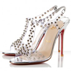 Christian Louboutin J-Lissimo 100mm szandál ezüst
