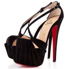 Christian Louboutin Divinoche 160mm szandál, fekete