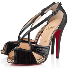 Christian Louboutin Divinoche 120mm szandál, fekete