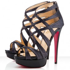 Christian Louboutin Balota 140mm szandál, fekete