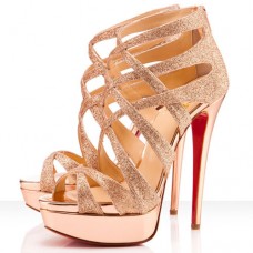 Christian Louboutin Balota 140mm szandál, nude