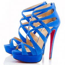 Christian Louboutin Balota 140mm szandál kék