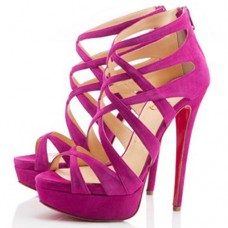 Christian Louboutin Balota 140mm szandál, rózsaszín, Matador