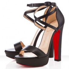 Christian Louboutin Summerissima 140mm szandál, fekete