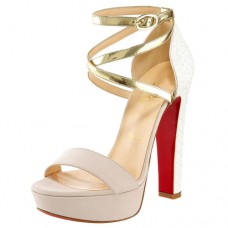Christian Louboutin Summerissima 140mm szandál, arany