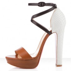 Christian Louboutin Summerissima 140mm szandál, barna