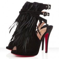 Christian Louboutin Single Ita 120mm szandál fekete