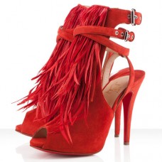 Christian Louboutin Single Ita 120mm szandál Piros
