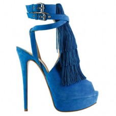 Christian Louboutin Change Of The Guard 140mm Szandál Kék