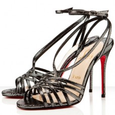 Christian Louboutin Beverly 100mm szandál, fekete