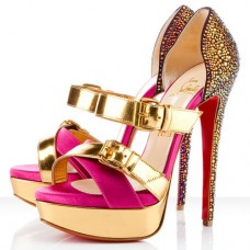 Christian Louboutin Ambertina 140 mm-es Rose Matador szandál