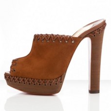 Christian Louboutin Sablina 140mm szandál, barna