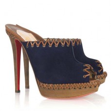 Christian Louboutin Sablina 140mm szandál sötétkék