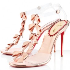 Christian Louboutin Bow Bow 100mm szandál rózsaszín