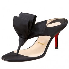 Christian Louboutin Tulp Thong 80mm szandál, fekete