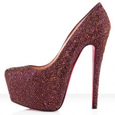 Christian Louboutin Daffodile Strass 160mm Platforms Szilva Christian Louboutin Daffodile Strass 160mm Platforms Szilva