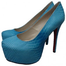 Christian Louboutin Daffodile 160 mm-es platformos cipő kék