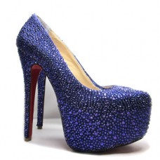 Christian Louboutin Daffodile 160 mm-es platformos cipő kék Christian Louboutin Daffodile 160 mm-es platformos cipő kék