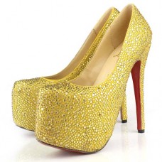 Christian Louboutin Daffodile 160 mm-es platformos canari cipő Christian Louboutin Daffodile 160 mm-es platformos canari cipő