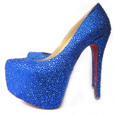 Christian Louboutin Daffodile 160 mm-es platformos cipő kék Christian Louboutin Daffodile 160 mm-es platformos cipő kék