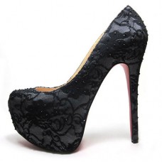 Christian Louboutin Daffodile 160 mm-es platformos szandál, fekete Christian Louboutin Daffodile 160 mm-es platformos szandál, fekete
