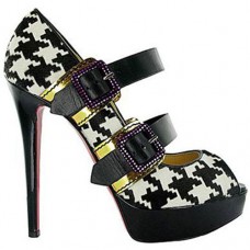 Christian Louboutin Bikiki 140 mm-es Mary Jane Pumps Fekete