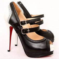 Christian Louboutin Luly 140 mm-es Mary Jane Pumps Fekete