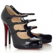 Christian Louboutin Dillian 120 mm-es Mary Jane Pumps Fekete