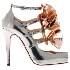 Christian Louboutin Dillian 120mm Mary Jane Pumps Ezüst