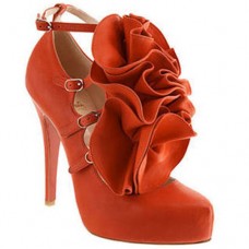 Christian Louboutin Dillian 120mm Mary Jane Pumps Narancssárga