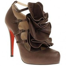 Christian Louboutin Dillian 120 mm-es Mary Jane Pumps Barna
