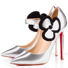 Christian Louboutin Pensee 120 mm-es Mary Jane Pumps Ezüst