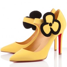 Christian Louboutin Pensee 100mm Mary Jane Pumps Canari