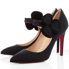 Christian Louboutin Pensee 100 mm-es Mary Jane Pumps Fekete