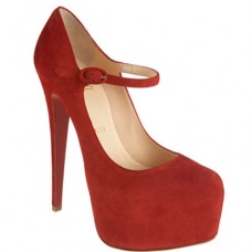 Christian Louboutin Lady Daf 160mm Mary Jane Pumps Piros