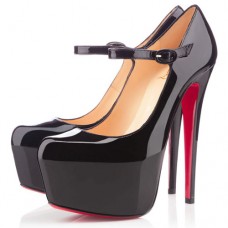 Christian Louboutin Lady Daf 160 mm-es Mary Jane Pumps Fekete