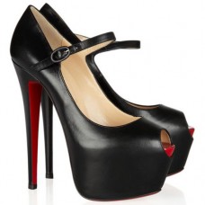 Christian Louboutin Lady Highness 160 mm-es Mary Jane Pumps Fekete