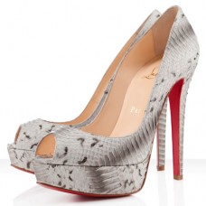 Christian Louboutin Banana 140 mm-es peep toe cipő Roccia